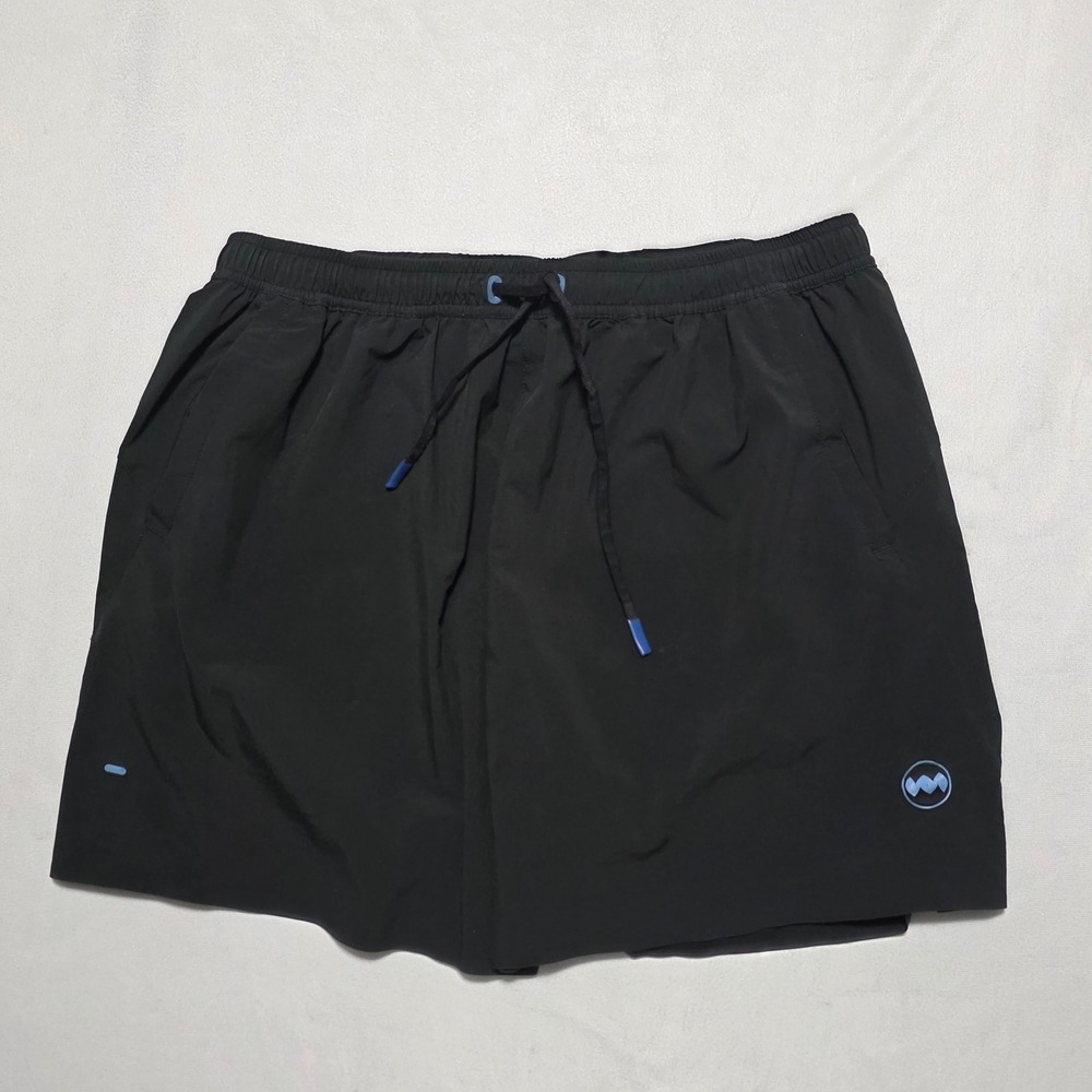 Janji Mens Multi Running Shorts Black 5 Inch Inseam No Liner Large - Picture 2 of 8